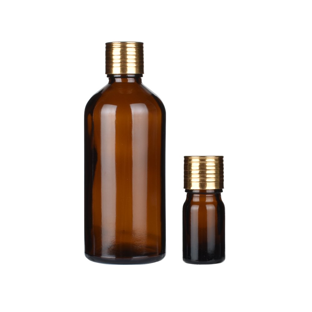 5ml 10ml 15ml 20ml 30ml 50ml 100ml amber glass essential oil bottle with orifice reducers