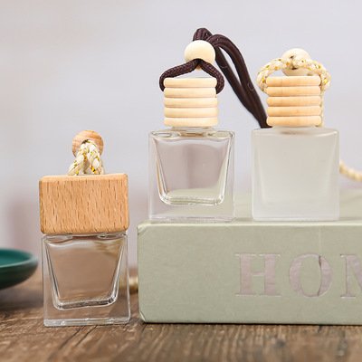 New Matte fragrance car perfume air freshener air diffuser hang rope auto fresheners frosted perfume bottles mix color wood