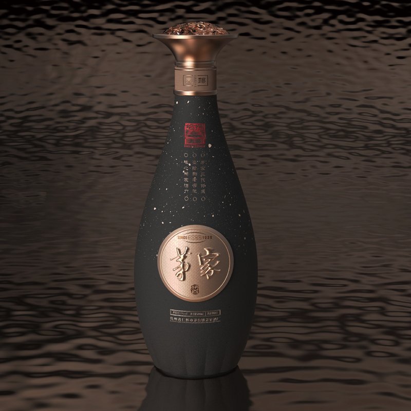 liquor bottle 500ml empty glass bottle sealed Chinese Baijiu whisky luxury super flint spirits bottle