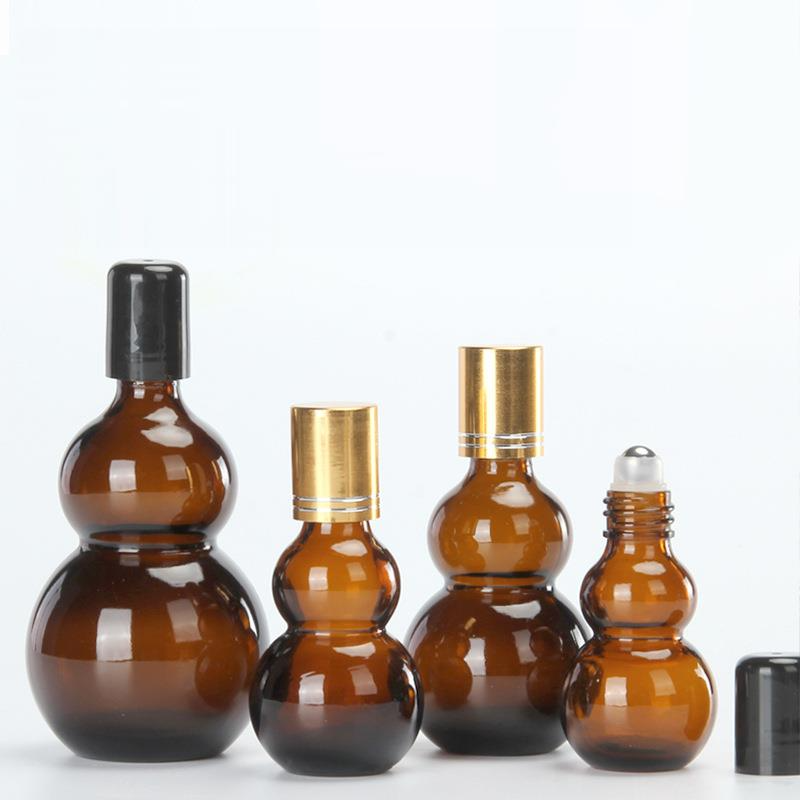 Wholesale High Grade Brown Round Empty Essential Oil Amber Glass Dropper Bottle