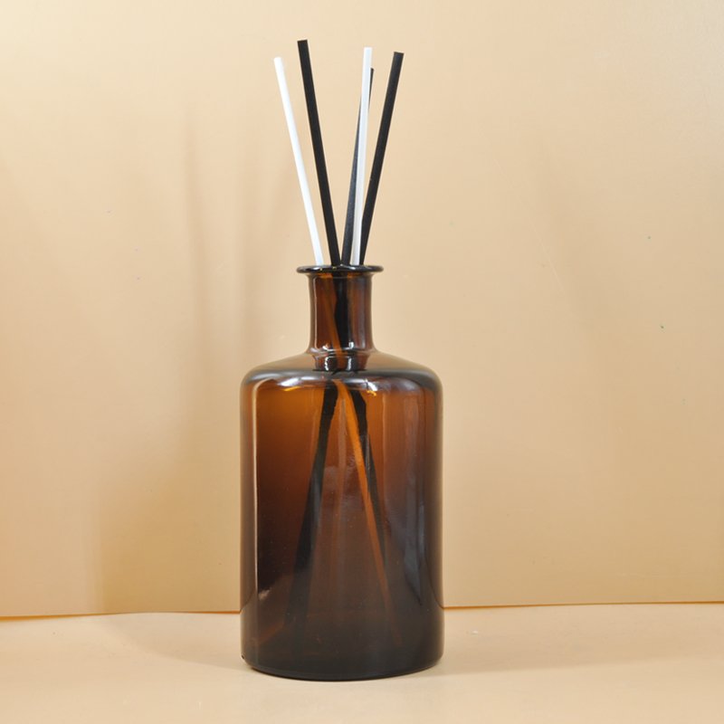 amber empty 500ml flask fragrance reed diffuser glass bottles wholesale