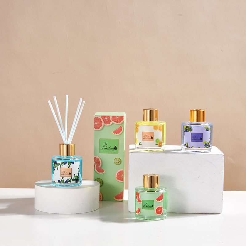 Home Fragrance diffuser 50ml Private Label Luxury Glass Bottle Essential Oil Aroma Dry Flower Reed Diffuser