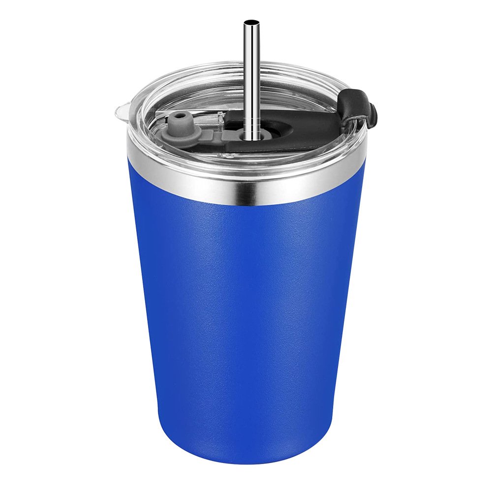 Hot 12 oz sublimation 304 stainless steel mini mug insulated tumblers cute stainless steel kids cup straw cups for toddlers