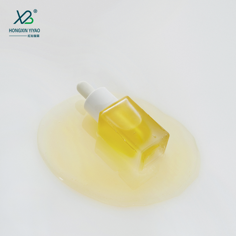 10 ml White circle white plastic head dropper +square transparent glass bottle