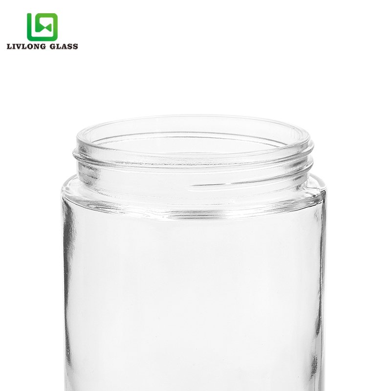 500ml factory direct sale clear child resistant glass bottle with child proof lid