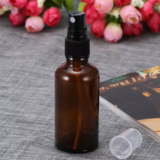 PUTIAN Customized Cosmetic Packaging spray Bottle Set 10ml 20ml 30ml 50ml Brown Empty Lotion Spray Glass Bottle