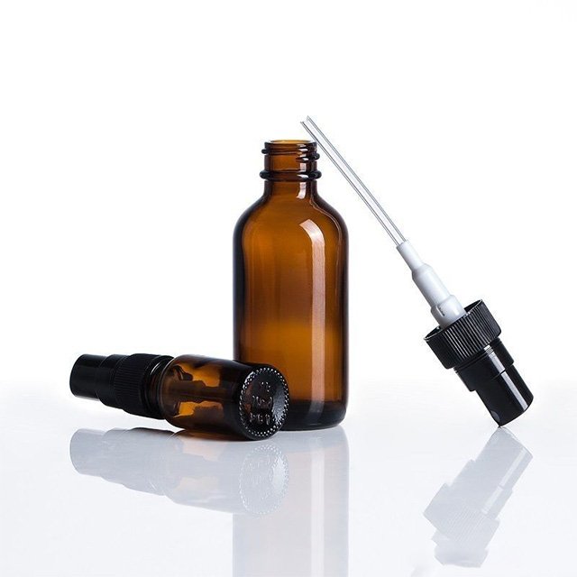 PUTIAN Customized Cosmetic Packaging spray Bottle Set 10ml 20ml 30ml 50ml Brown Empty Lotion Spray Glass Bottle