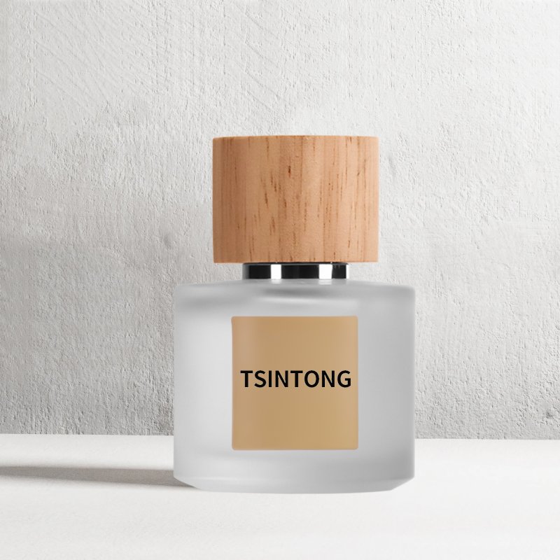 Custom Round Empty Clear Fragrance Glass Perfume Bottle 30ml 50ml 100ml Perfume Glass Spray Bottle