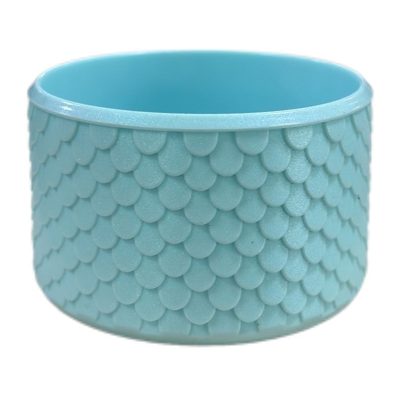 3D Mermaid Texture Silicone Sleeves Tumbler Bumpers Metallic Chameleon Era 40oz Dark Aura Silicone Boots