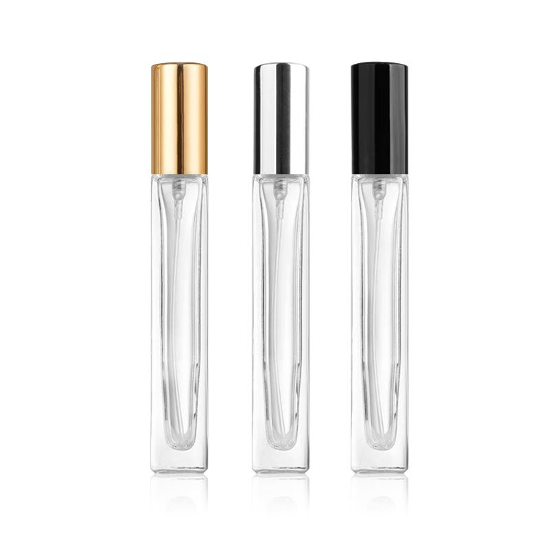 Factory Outlet Luxury Pocket Square Crystal Mini Botellas Para Perfumes Small Refillable Empty 10Ml Perfume Sample Glass Bottle