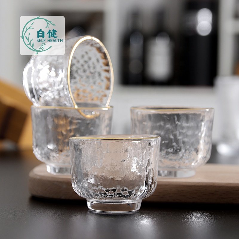 Wholesale Japanese Style Glass Wine Sake Set Four Cup Wine Bottle Warm Wine Jug Dispenser With Gift Box