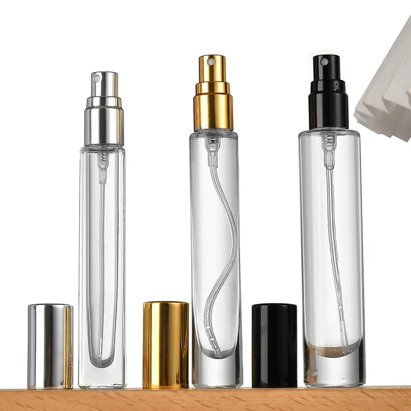 R 2023 New 10ml 15ml Slim Tall Thick bottom Crimp Screw Glass Bodyworks Perfume Bottle