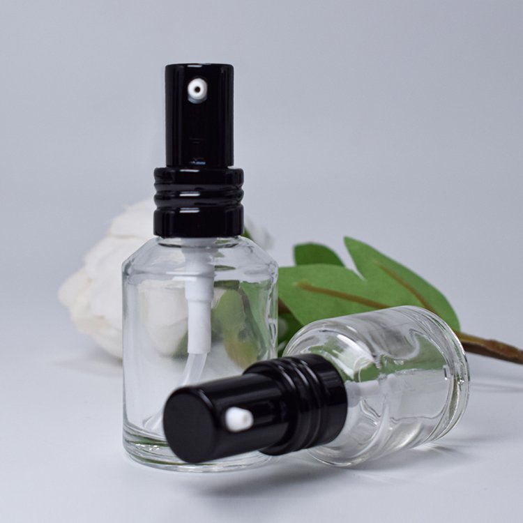 Slanted Shoulder Cosmetic Lotion Bottle 15mL 30mL 2oz 100mL 125mL 200mL 300mL Clear Slope Frosted Spray Bottle With Aluminum Cap