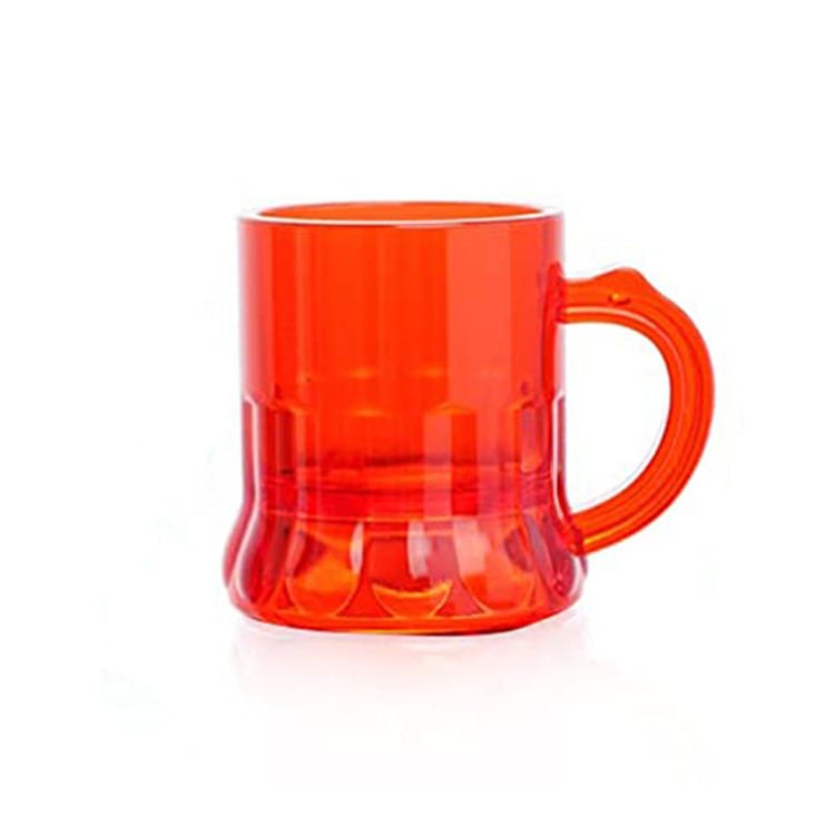Hot Sale Eco-Friendly 1 Oz Clear Glass Tumbler With Handle Mini Beer Mug Coffee Mug