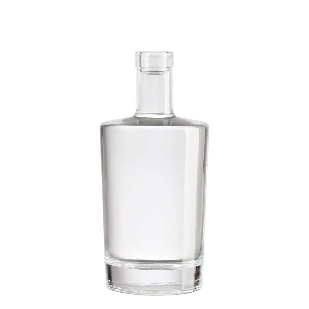 Custom 500ml 700ml 750ml vodka glass bottle with stopper premium 700ml gin whisky spirits liquor glass bottle