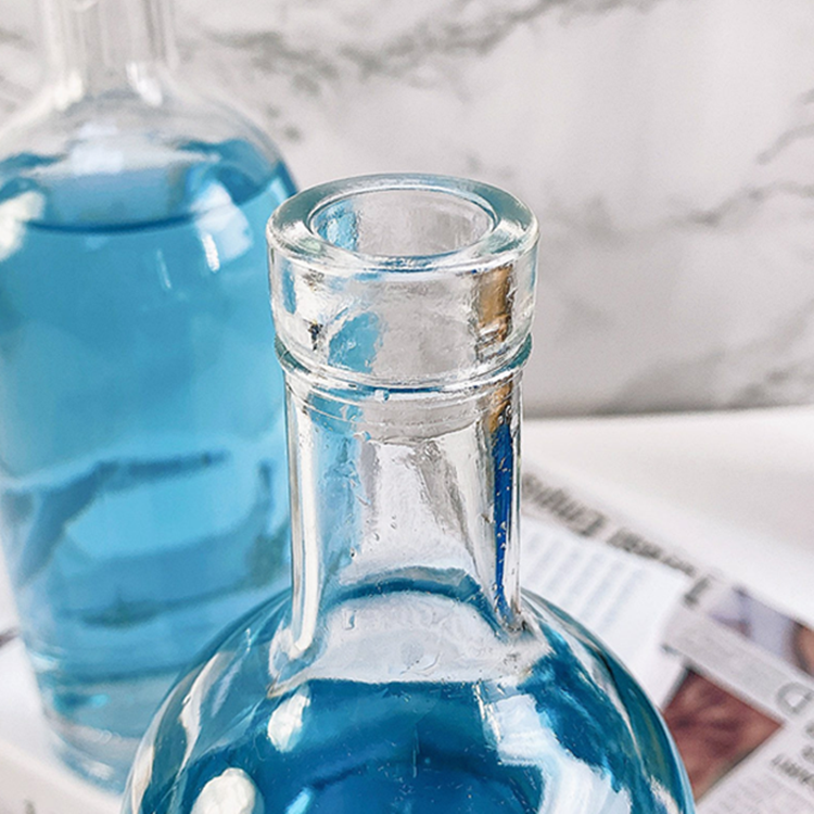 50ml glass bottle manufacturers custom spirit 50cl 75cl botellas de vidrio brandy vodka glass bottles for alcoholic beverages