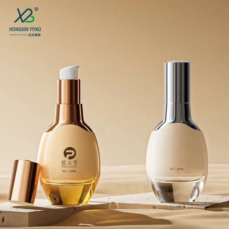 Factory stock 15ml30ml50ml100ml flat essential oil dropper subpacking bottle press lotion glass bottle