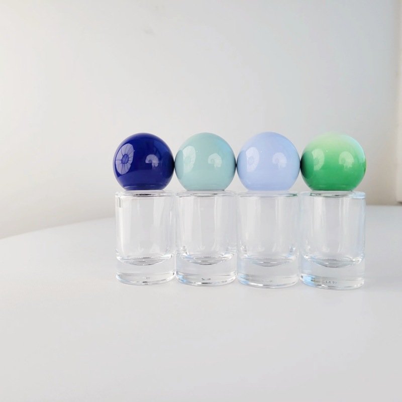 MUB Elegant Quality Thick 15ml Round Crimp Glass Perfume Bottle Easy Crimpless Parfum Bottle