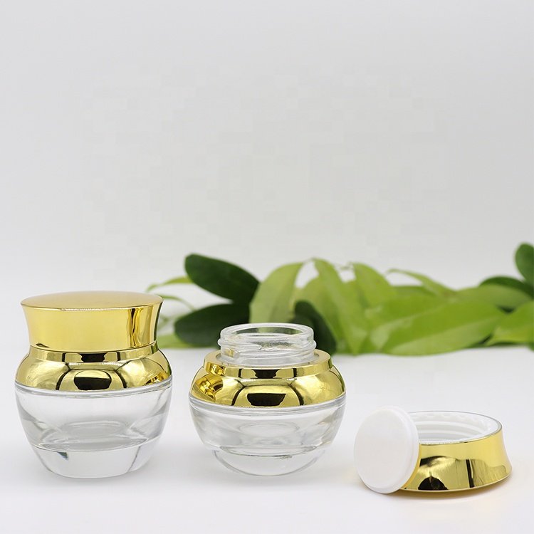 15g 20g 30g 50g 20ml 30ml 50ml 100ml 120ml Custom Cosmetics Glass Bottle Packaging Set