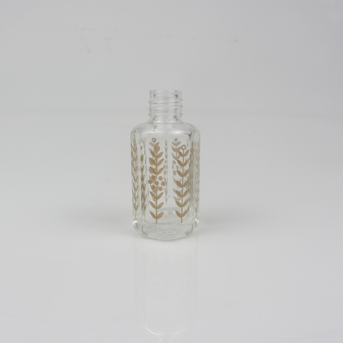 New style octagonal shape perfume 12ml empty attar glass bottles with stick