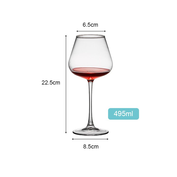 Shunstone Soda-Lime Glass High Quality Modern Wine Glasses Goblet Burgundy Red Wine Glass For Restaurant Hotel Party