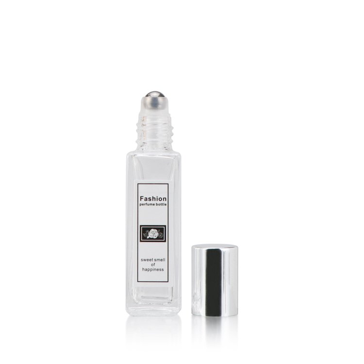 5ml 15ml 20ml roll on square bottles glass tester perfume sample glass bottle oil roller bottles 10 ml
