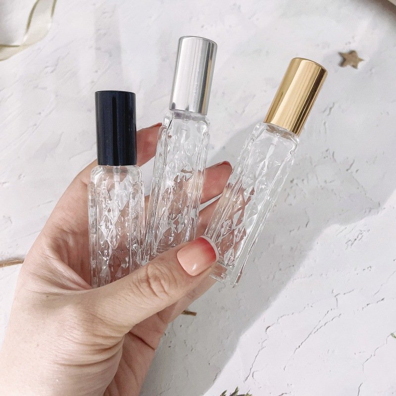 Special style 15ml empty glass perfume bottle deodorant bottle portable women's body cosmetic packaging perfume bottle