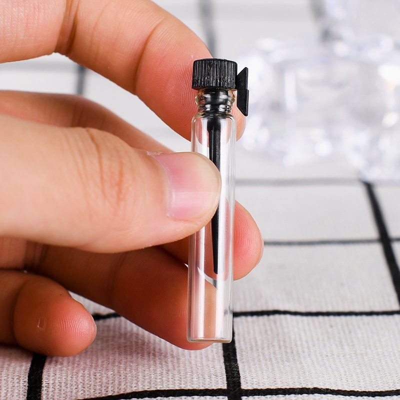 Empty Refillable 1ml 2ml 3ml Sample Mini Perfume Bottle Clear Vial Container Glass Bottle With Stick