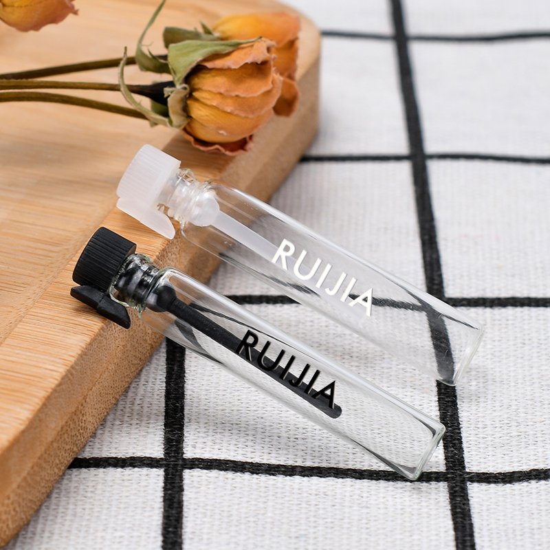 Empty Refillable 1ml 2ml 3ml Sample Mini Perfume Bottle Clear Vial Container Glass Bottle With Stick