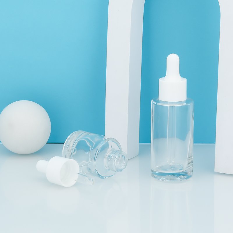 Jingtuo Empty Glass Bottle Lotion Glass Dropper Pump Bottle Custom Logo 110ml Glass Square Lotion Bottle