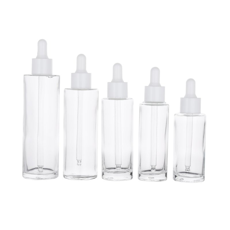 Jingtuo Empty Glass Bottle Lotion Glass Dropper Pump Bottle Custom Logo 110ml Glass Square Lotion Bottle