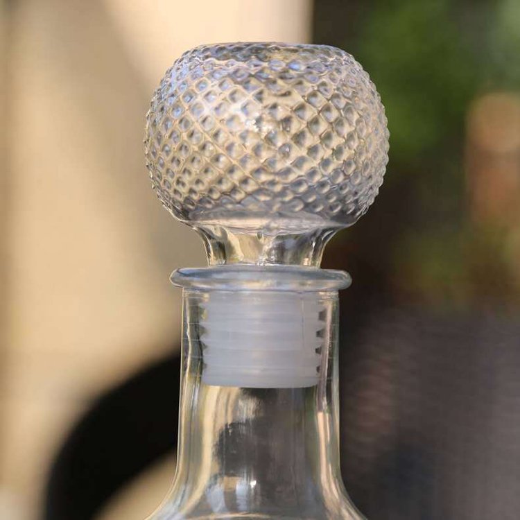 Wholesale Earth Shapred 250ml 500ml 1000ml Recycled Empty Luxury Fancy Clear Whiskey Decanter Tequila Glass Bottles