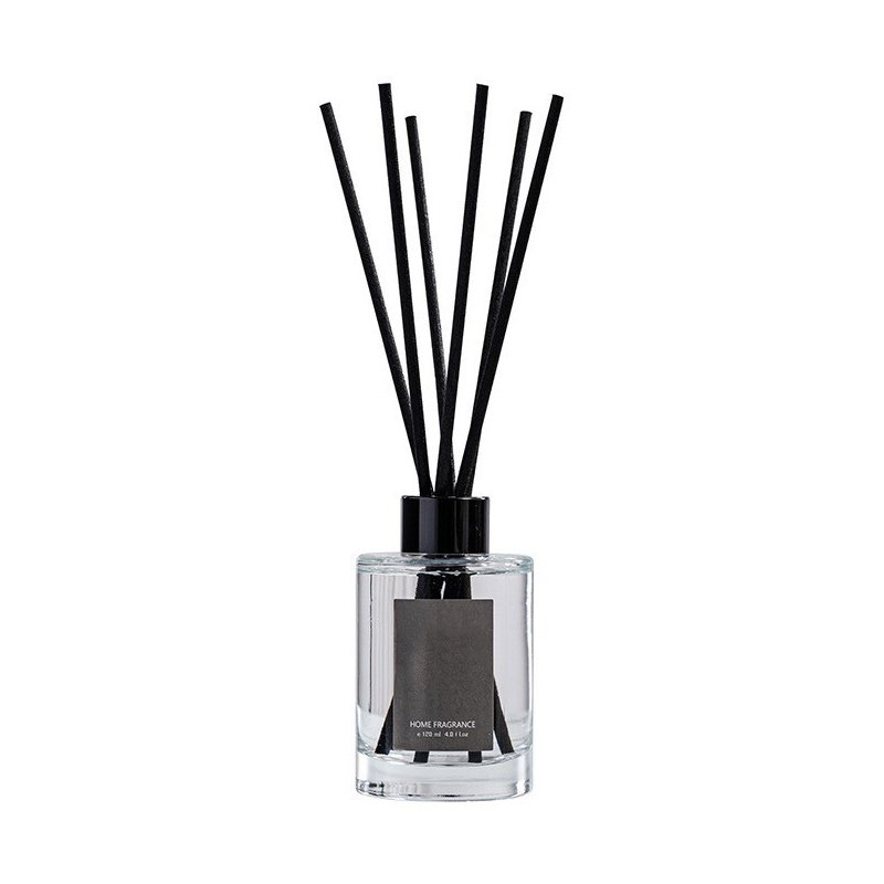Custom 120ml empty transparency aroma oil aromatherapy reed diffuser glass bottle
