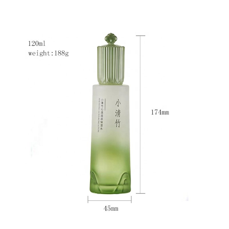 green round transparent cosmetics glass bottle luxury skin care set spray bottle products china wholesale glass set
