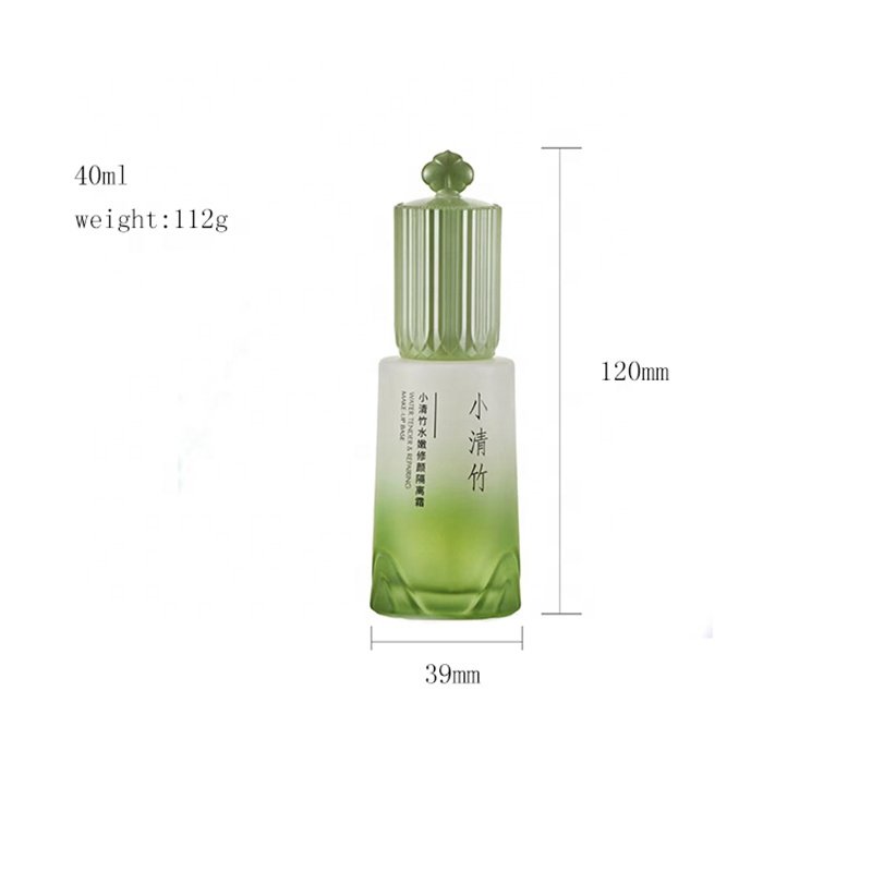 green round transparent cosmetics glass bottle luxury skin care set spray bottle products china wholesale glass set