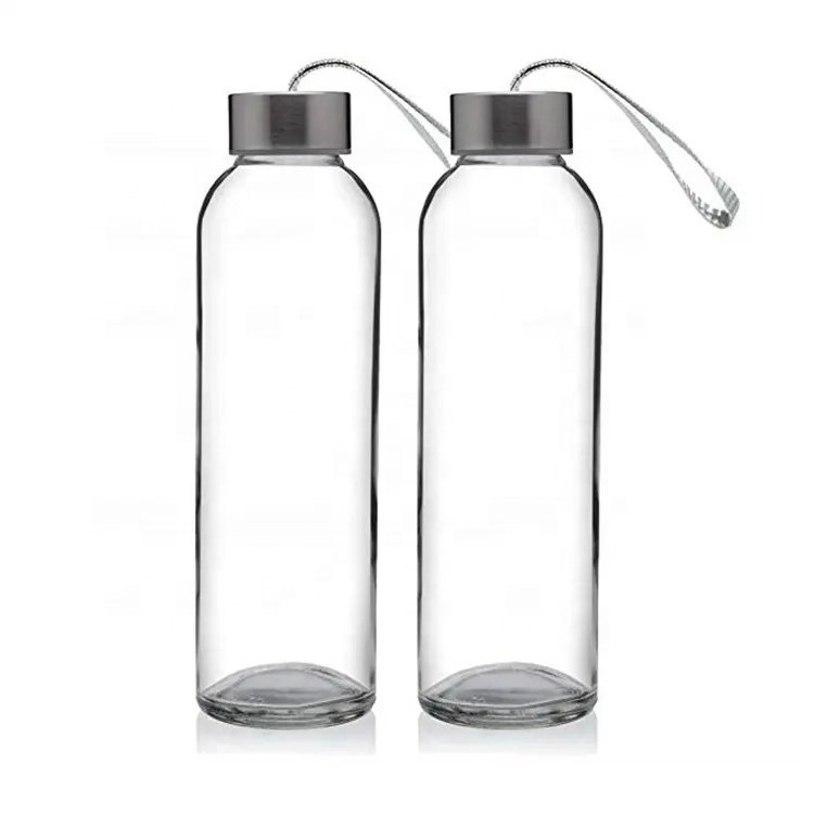 Wholesale Clear BPA FREE Beverage Glass Bottle Milk Juice Bottles Glass Frosted Matte Drinking Juice Glass Water Bottle