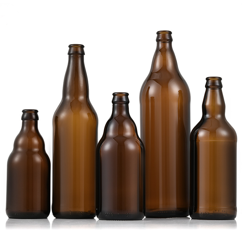 Stock 250ml 330ml 500ml Empty Glass Beer Bottles Wholesale Flip Top Custom Coloured Glass Bottles for Beer/WIne