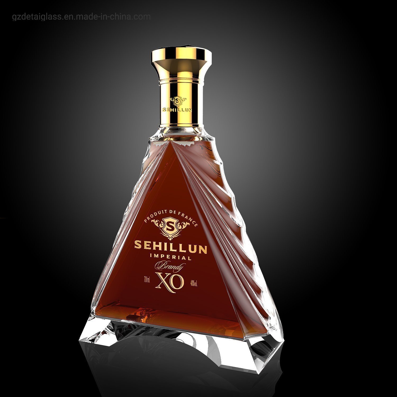 hot sale glass packing manufacture unique design tree shape clear 500ml spray Glass bottle