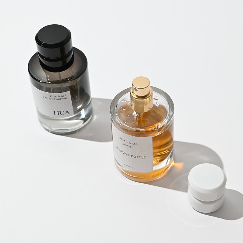 Luxury Recyclable Bottle Customized Luxury 50ml Perfume Glass bottle with gift box packaging