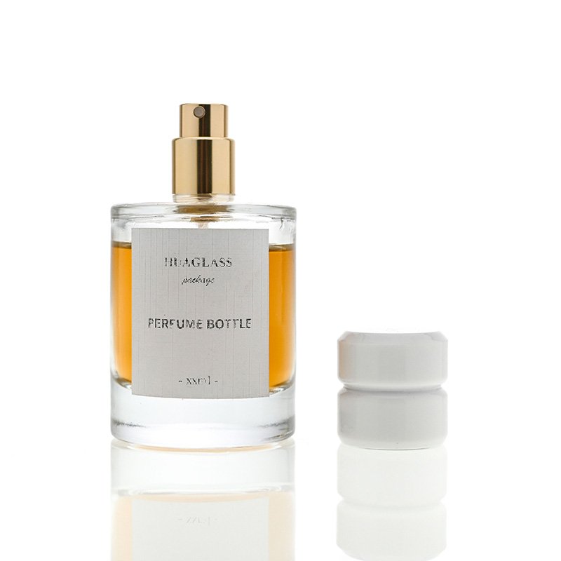 Luxury Recyclable Bottle Customized Luxury 50ml Perfume Glass bottle with gift box packaging