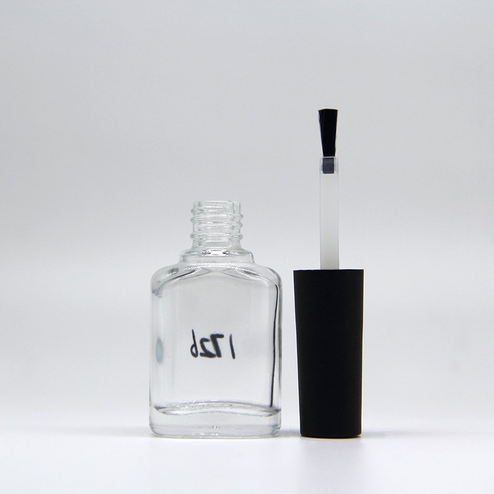Wholesale and hottest selling empty nail polish bottle, glue gel glass bottle,nail enamel bottle with cap and brush