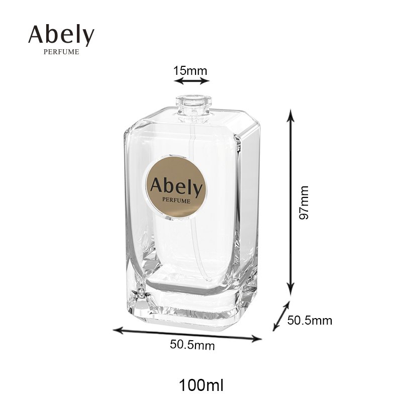 Abely Wholesale Design Unique Empty 100ml Fragrance Spray Bottles Luxury Glass Perfume Bottles