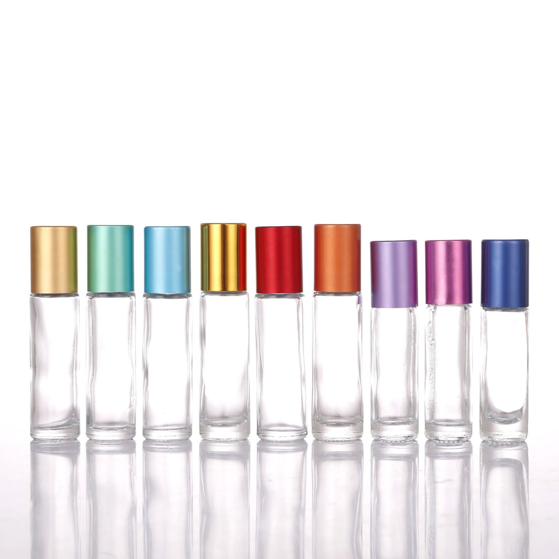 Wholesale glass perfume 5ml 6ml 8ml 10ml frosted roll on essential oil bottle with roller