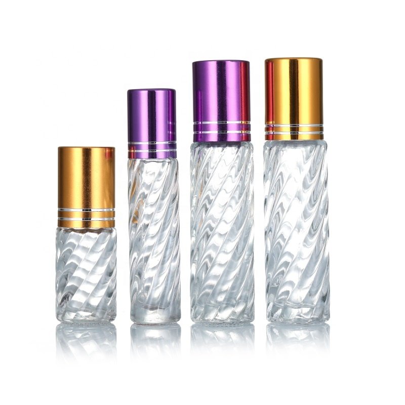 Wholesale glass perfume 5ml 6ml 8ml 10ml frosted roll on essential oil bottle with roller