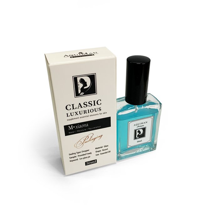 luxury empty perfume bottle 50ml and box custom logo