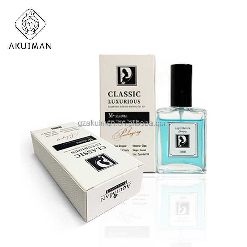 luxury empty perfume bottle 50ml and box custom logo