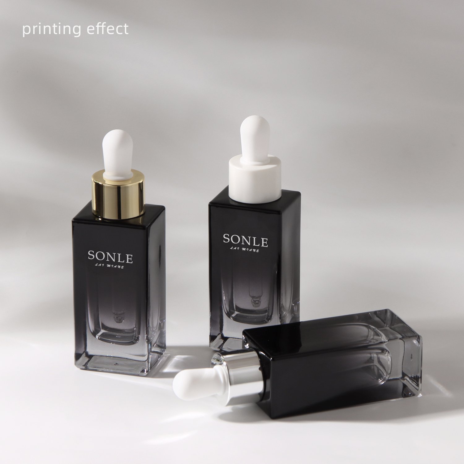 New factory direct spot cosmetic glass bottle essence bottle 30 ml glass empty bottle can print LOGO in small batches