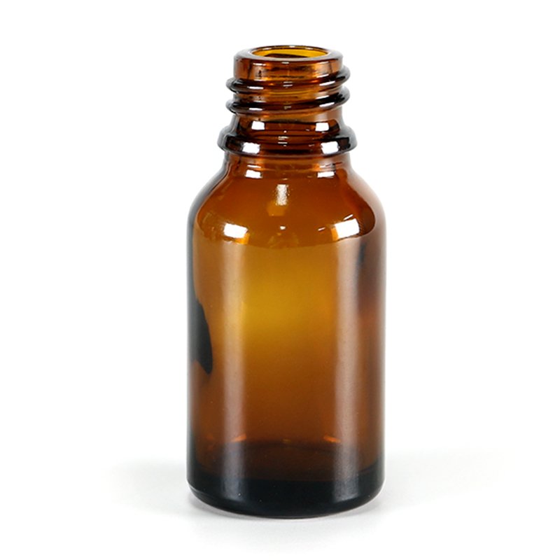 XWM Frosted Amber Brown Clear Boston Round Glass Bottles with dropper