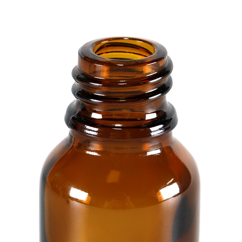 XWM Frosted Amber Brown Clear Boston Round Glass Bottles with dropper