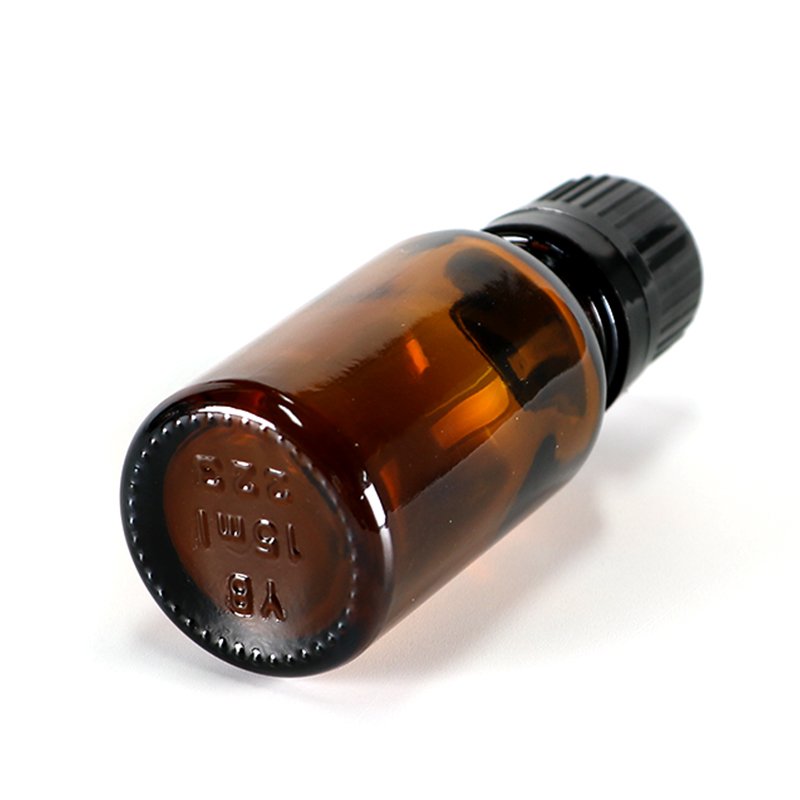 XWM Frosted Amber Brown Clear Boston Round Glass Bottles with dropper